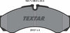 Textar Brake Pads Full Set Of 4 Front Rear 2912112 thumbnail