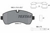 Textar Brake Pads Full Set Of 4 Front With Brake Caliper Screws With Accessories 2920002 thumbnail