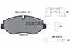 Textar Brake Pads Full Set Of 4 Front With Brake Caliper Screws With Accessories 2922901 thumbnail