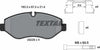 Textar Brake Pads Full Set Of 4 Front With Brake Caliper Screws With Accessories 2922901 thumbnail