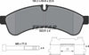 Textar Brake Pads Full Set Of 4 Rear With Brake Caliper Screws With Accessories 2923101 thumbnail