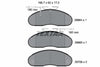 Textar Brake Pads Full Set Of 4 Front 2998401 thumbnail