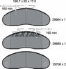 Textar Brake Pads Full Set Of 4 Front 2998401 thumbnail
