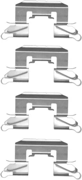 Textar Brake Pad Accessory Fitiing Kit Full Set Front Axle 82512900 - image 2