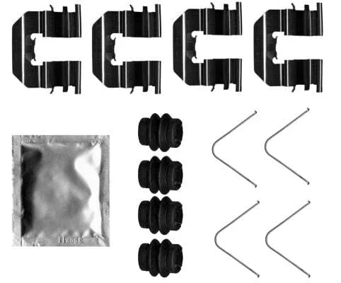 Textar Brake Pad Accessory Fitiing Kit Full Set Rear Axle 82550600 - image 3