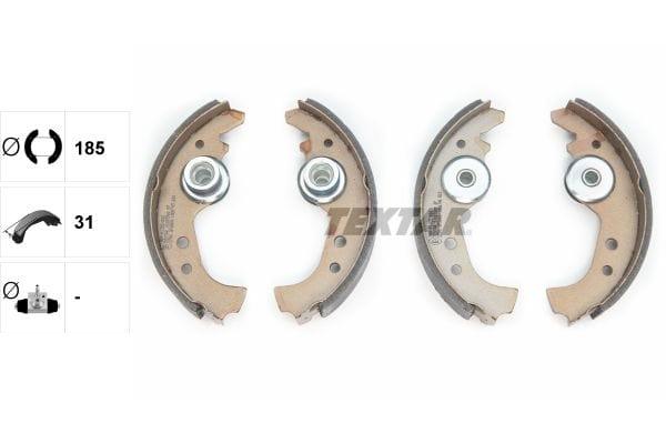 Textar Brake Shoes Full Set Of 4 Front Or Rear 91005900 - image 3