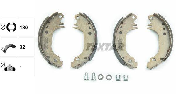 Textar Brake Shoes Full Set Of 4 Rear Without Handbrake Lever 91038203 - image 4