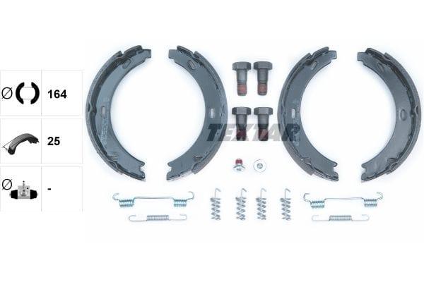 Textar Parking Brake Shoes Set Of 4 Fits Rear Axle 91044500 - image 3