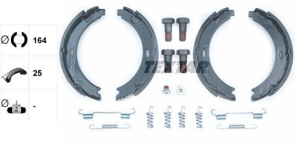 Textar Parking Brake Shoes Set Of 4 Fits Rear Axle 91044500 - image 4