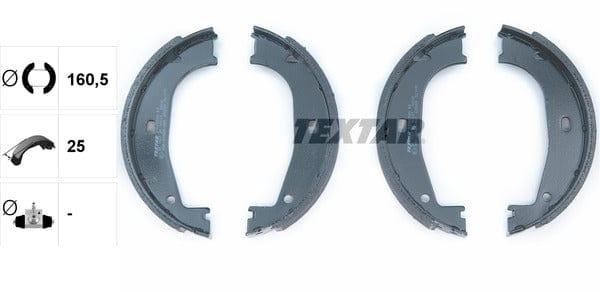 Textar Parking Brake Shoes Set Of 4 Fits Rear Axle 91045500 - image 4