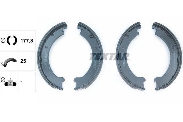 Textar Parking Brake Shoes Set Of 4 Fits Rear Axle 91046000 - image 3