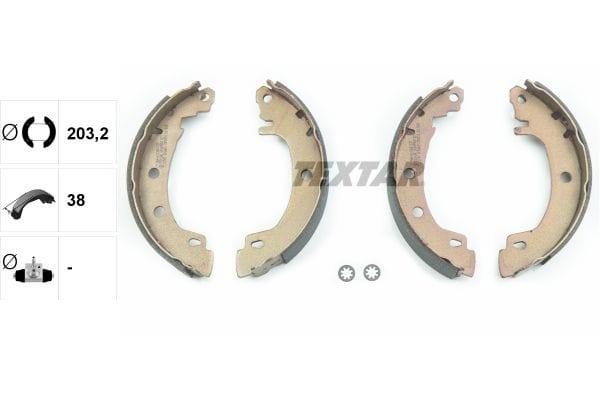 Textar Brake Shoes Full Set Of 4 Rear 91049500 - image 3