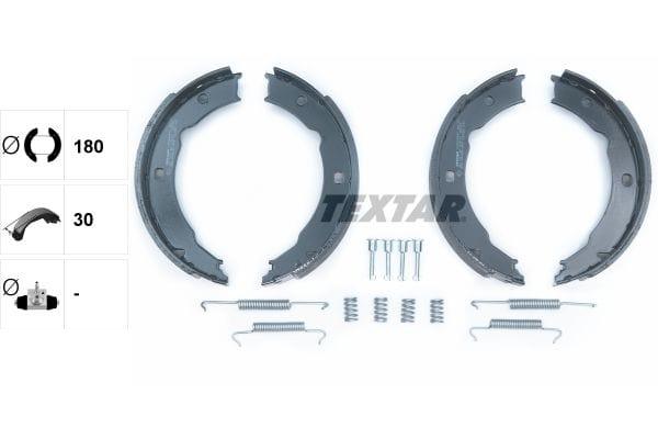 Textar Parking Brake Shoes Set Of 4 Fits Rear Axle 91054800 - image 3
