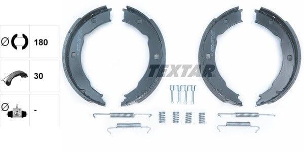 Textar Parking Brake Shoes Set Of 4 Fits Rear Axle 91054800 - image 4