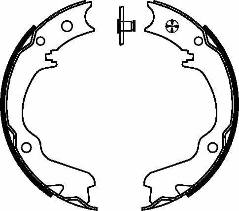 Textar Parking Brake Shoes Set Of 4 Fits Rear Axle 91055400 - image 4