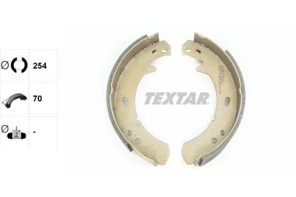 Textar Parking Brake Shoes Set Of 4 Fits Rear Axle 91055700 - image 3