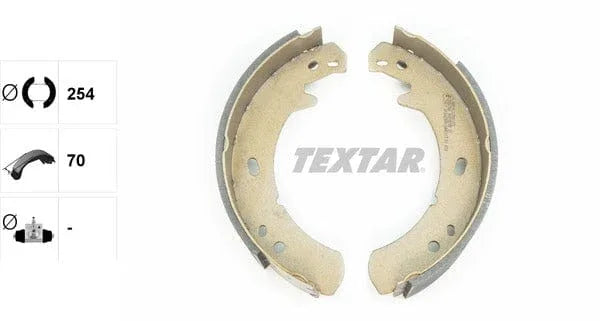 Textar Parking Brake Shoes Set Of 4 Fits Rear Axle 91055700 - image 4
