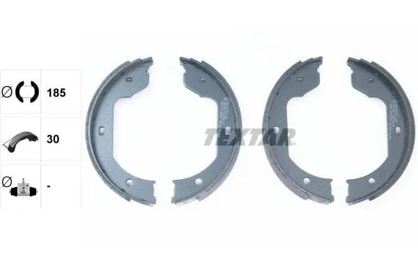 Textar Parking Brake Shoes Set Of 4 Fits Rear Axle 91058700 - image 3