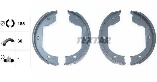 Textar Parking Brake Shoes Set Of 4 Fits Rear Axle 91058700 - image 4