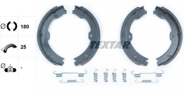 Textar Parking Brake Shoes Set Of 4 Fits Rear Axle 91058800 - image 4