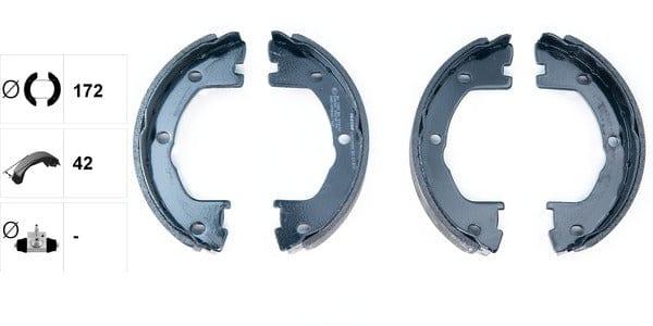 Textar Parking Brake Shoes Set Of 4 Fits Rear Axle 91059000 - image 4