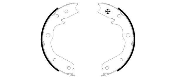 Textar Parking Brake Shoes Set Of 4 Fits Rear Axle 91059200 - image 3