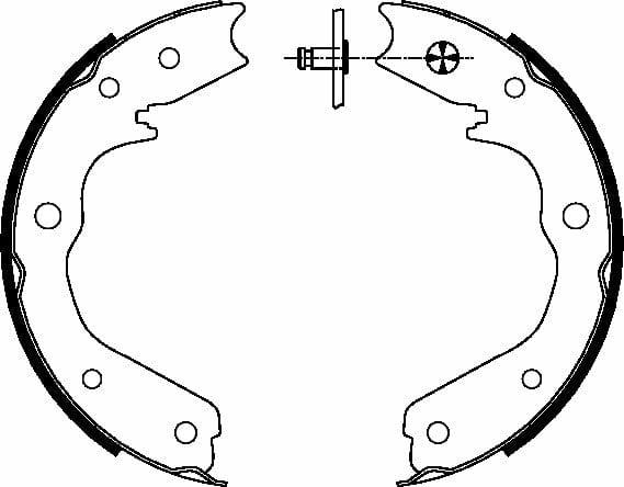 Textar Parking Brake Shoes Set Of 4 Fits Rear Axle 91059200 - image 4