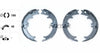 Textar Parking Brake Shoes Set Of 4 Fits Rear Axle 91060500 thumbnail