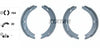 Textar Parking Brake Shoes Set Of 4 Fits Rear Axle 91060800 thumbnail