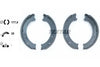 Textar Parking Brake Shoes Set Of 4 Fits Rear Axle 91062200 thumbnail