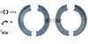 Textar Parking Brake Shoes Set Of 4 Fits Rear Axle 91062200 thumbnail