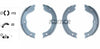 Textar Parking Brake Shoes Set Of 4 Fits Rear Axle 91062700 thumbnail