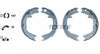 Textar Parking Brake Shoes Set Of 4 Fits Rear Axle 91062900 thumbnail