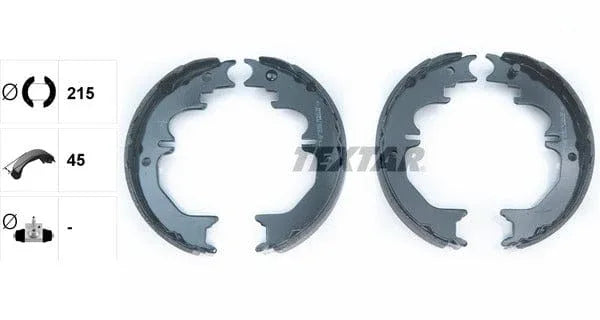 Textar Parking Brake Shoes Set Of 4 Fits Rear Axle 91066100 - image 4