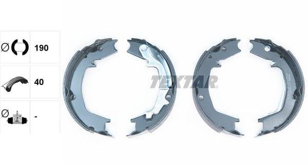 Textar Parking Brake Shoes Set Of 4 Fits Rear Axle 91066400 - image 4