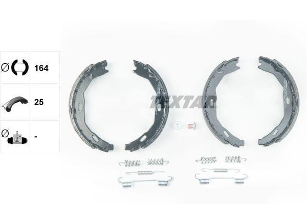 Textar Parking Brake Shoes Set Of 4 Fits Rear Axle 91066900 - image 3