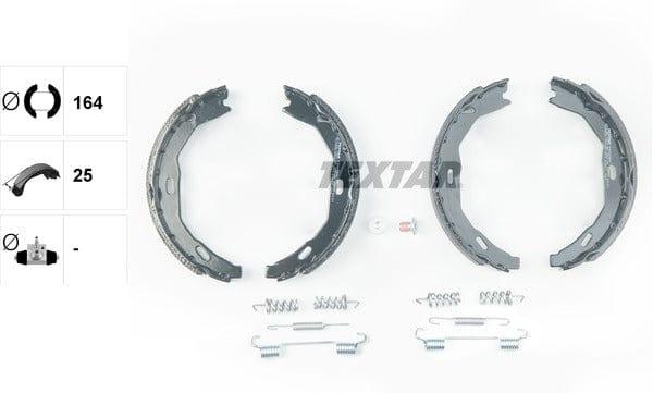 Textar Parking Brake Shoes Set Of 4 Fits Rear Axle 91066900 - image 4