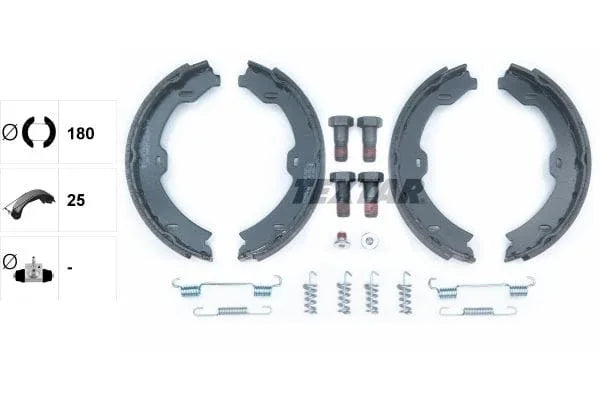 Textar Parking Brake Shoes Set Of 4 Fits Rear Axle 91067000 - image 3