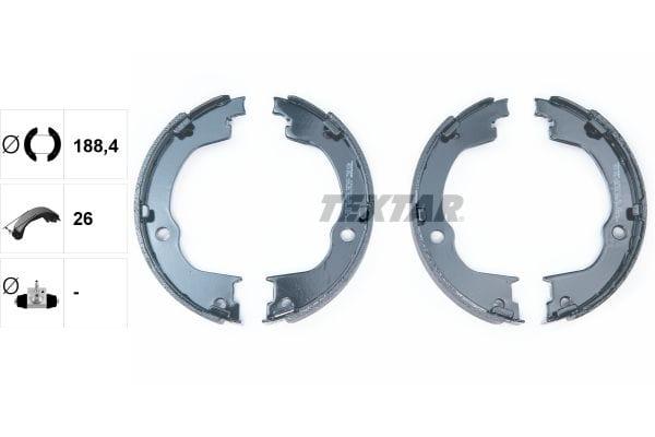 Textar Parking Brake Shoes Set Of 4 Fits Rear Axle 91067100 - image 3