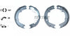 Textar Parking Brake Shoes Set Of 4 Fits Rear Axle 91068500 thumbnail