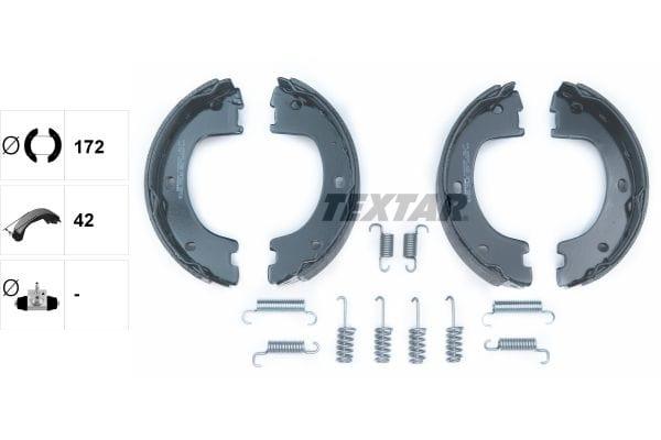 Textar Parking Brake Shoes Set Of 4 Fits Rear Axle 91069000 - image 3