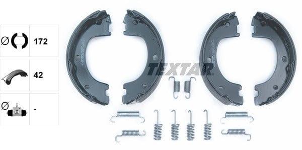 Textar Parking Brake Shoes Set Of 4 Fits Rear Axle 91069000 - image 4