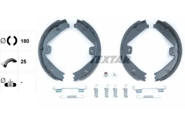 Textar Parking Brake Shoes Set Of 4 Fits Rear Axle 91069100 - image 3