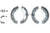Textar Brake Shoes Full Set Of 4 Rear With Handbrake Lever 91069200 thumbnail