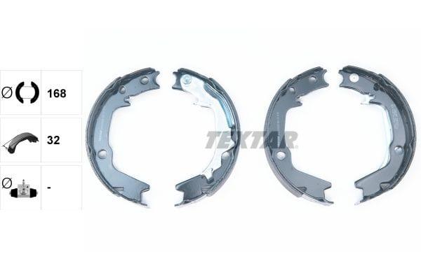 Textar Parking Brake Shoes Set Of 4 Fits Rear Axle 91070300 - image 3