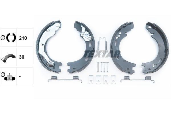 Textar Parking Brake Shoes Set Of 4 Fits Rear Axle 91070900 - image 3