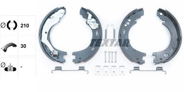 Textar Parking Brake Shoes Set Of 4 Fits Rear Axle 91070900 - image 4