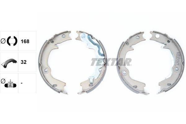 Textar Parking Brake Shoes Set Of 4 Fits Rear Axle 91072500 - image 3