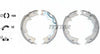 Textar Parking Brake Shoes Set Of 4 Fits Rear Axle 91072500 thumbnail
