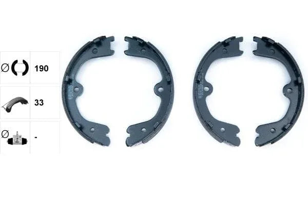 Textar Parking Brake Shoes Set Of 4 Fits Rear Axle 91073100 - image 3